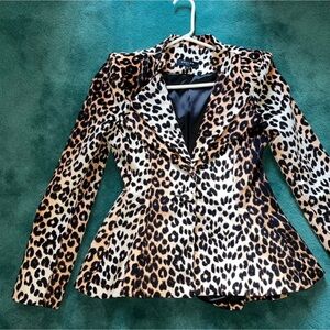 Beulah Leopard Print Jacket